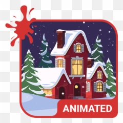 Christmas Eve Animated Keyboard Live - Water On Emoji
