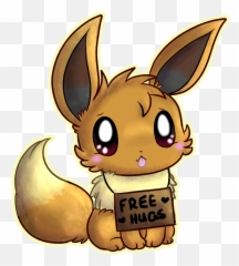 Eevee Hug Clipart - Cute Eevee Emoji,Bear Hug Emoji
