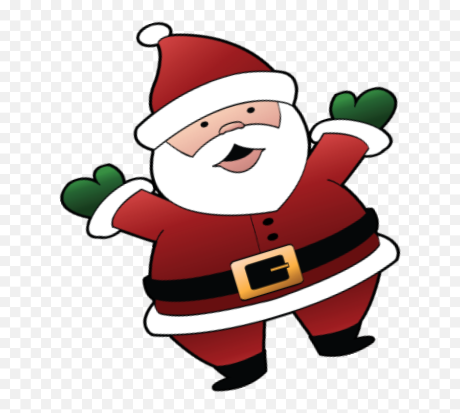 Santa Christmas Clip Art - Clip Art Christmas Design Emoji,Black Santa Emoji