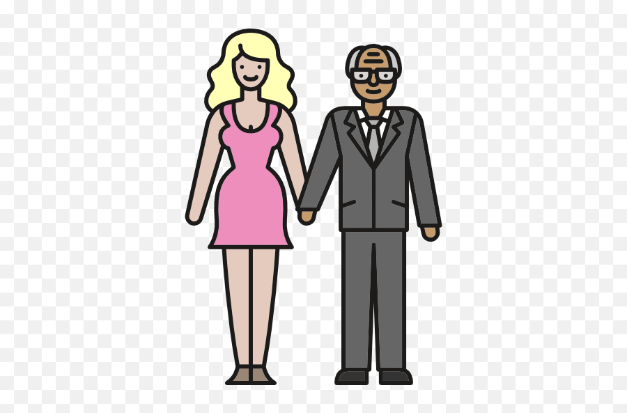 Old Lady Icon At Getdrawings Free Download - Old Man With Young Woman Cartoon Emoji,Old Man Emoji
