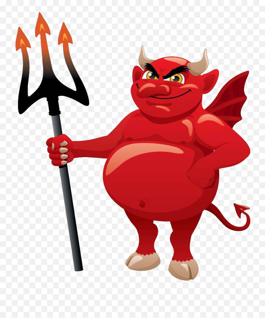 Devil Clipart Trident Devil Trident Transparent Free For - Cartoon Devil Transparent Background Emoji,Trident Emoji