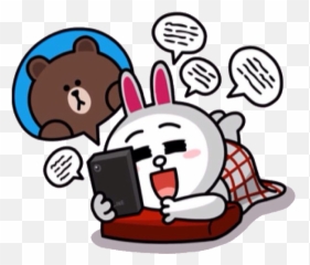 418 Best line stickers emoticons images Line - Brown And Cony Calling Emoji