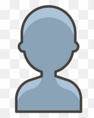 Bust In Silhouette Emoji Clipart - Buste