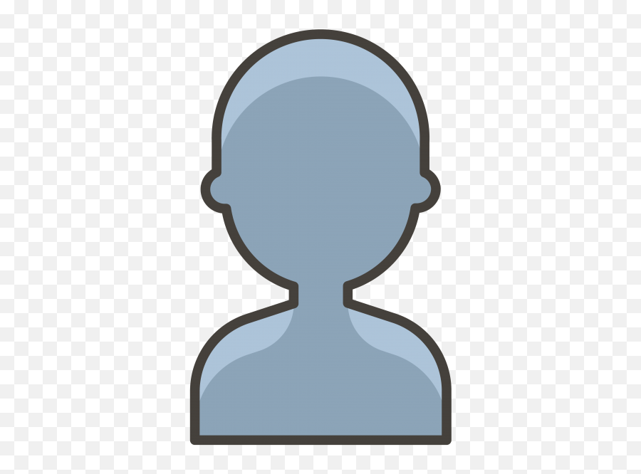 Bust In Silhouette Emoji Clipart - Buste Clipart,Silhouette Emoji