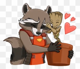 Groot WhatsApp - Cartoon Emoji