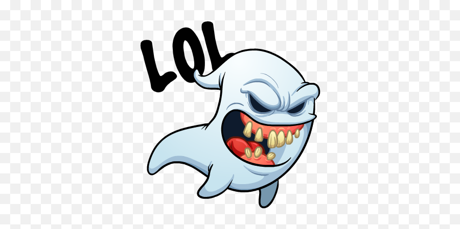 Ghost Stickers - Tribal Ghost Emoji,Emoji With Ghost Coming Out Of Mouth