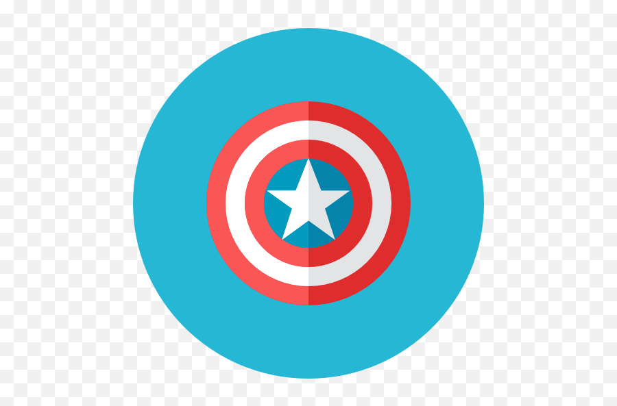 Captain Shield Icon - Captain America Shield Flat Icon Emoji,Captain America Emoji