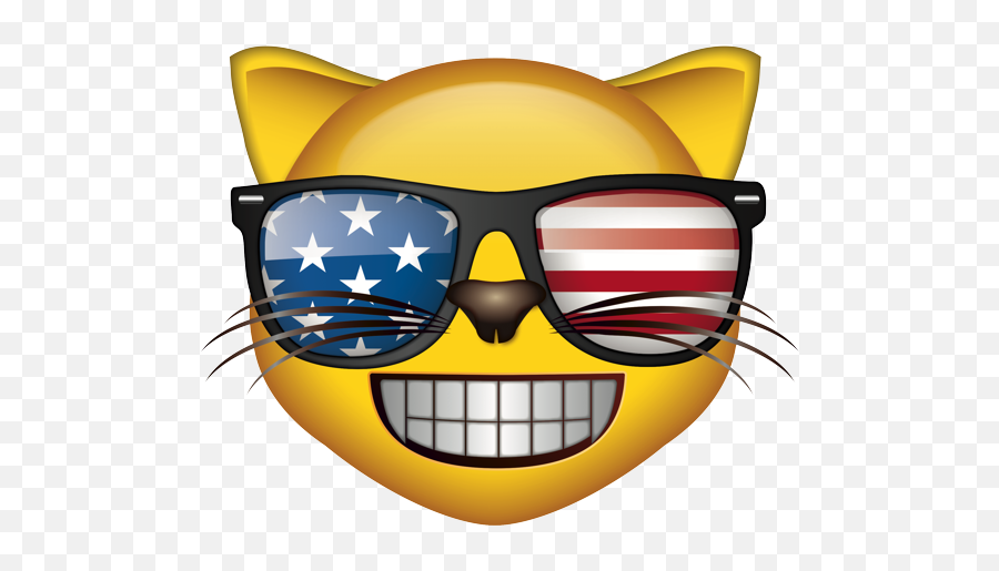 Emoji - Cat With Sunglasses Emoji,Cool Glasses Emoji