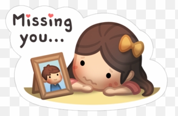 Pin - Cute Miss U Sticker Emoji