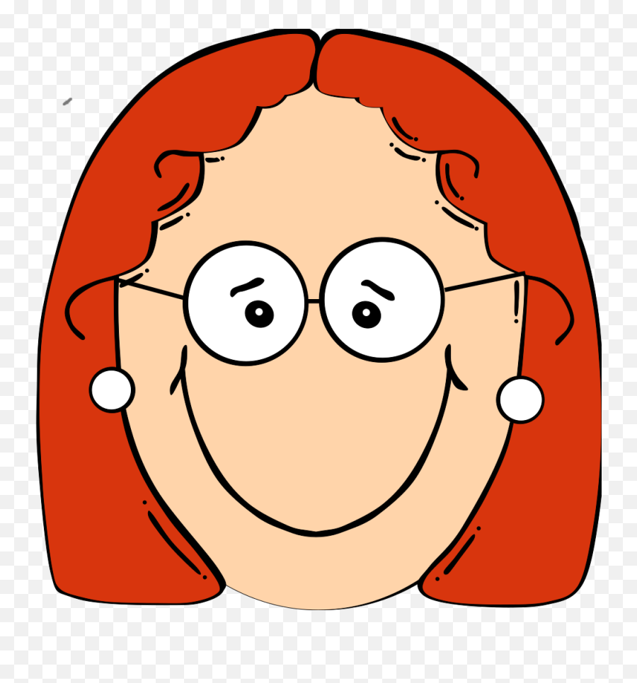 Redhead Cartoon Cliparts - Mother Face Cartoon Png Mother Face Clipart Png Emoji,Emoji Redhead