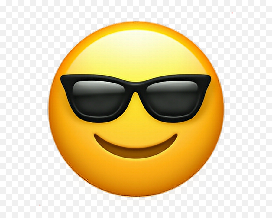 Smiling Face With Sun Glasses Smile - Emoji Clipart,Smiling Sun Emoji