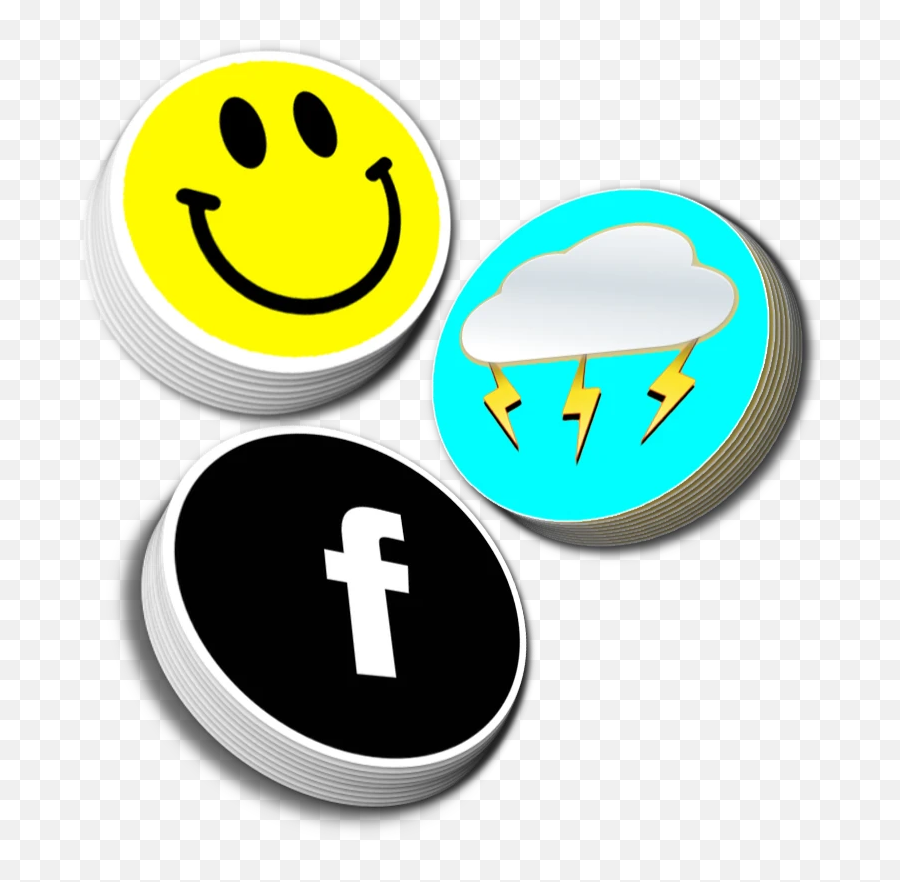Custom Stickers - Smiley Emoji,Glare Emoticon