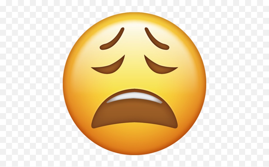 Iphone Emoji Clipart - Tired Emoji Png,Hmm Emoji