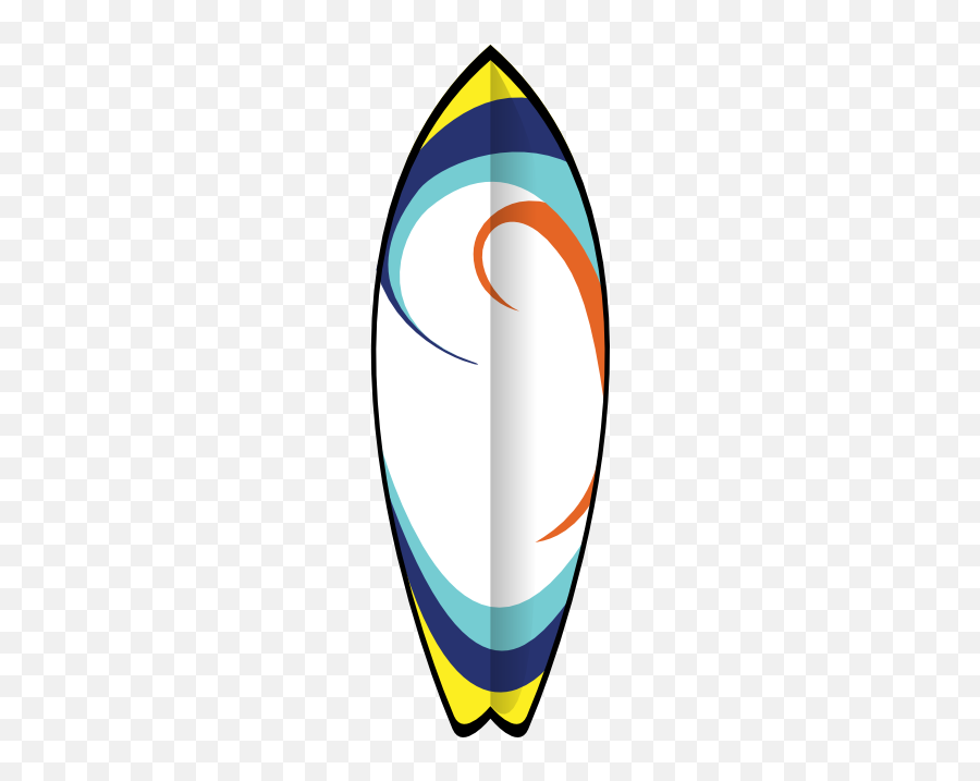 Clipart Summer Surfboard Transparent - Surf Board Clip Art Emoji,Surfboard Emoji