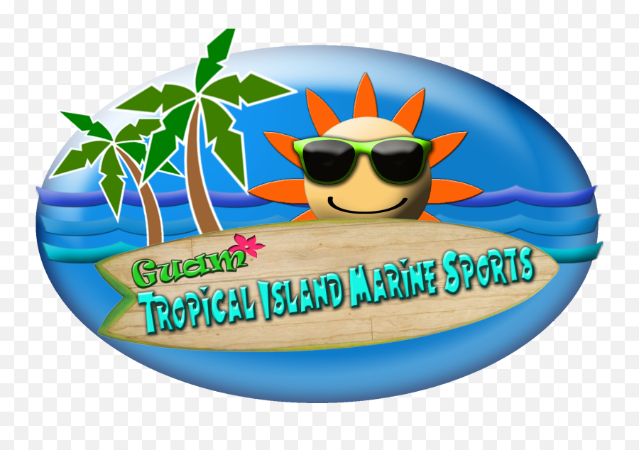 Tropical Island Marine Sports - Clip Art Emoji,Guam Flag Emoji