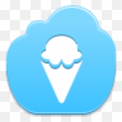 Icecream Clipart Blue Icecream Blue - Facebook Emoji,Ice Cream Cloud Emoji