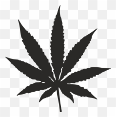 Pot Leaf Png Black - Transparent Background Weed Leaf Png Emoji,Pot Leaf Emoji