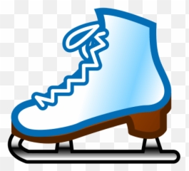 Ice Skate Emoji For Facebook Email Sms - Figure Skate Clipart Transparent,Skateboard Emoji