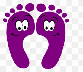 Purple Happy Feet Clip Art - Clipart Emoji