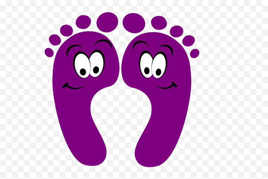 Purple Happy Feet Clip Art - Happy Feet Clipart Emoji,Baby Feet Emoji