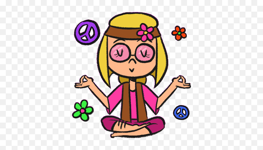 Hippie Gif Stickers For Android Ios - Gif Animados De Hippies Emoji,Hippie Emoticons