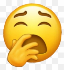 Yawning Face New Emoji - Yawn Emoji Transparent,Yawning Emoji