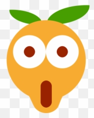 Astonished Orange - Niño Asombrado Caricatura Emoji,100 Emoji