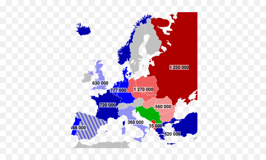 Cold War Emergence Of Two Power Block Factors Leading To - Cold War Map Europe Blank Emoji,Second World War In Emojis