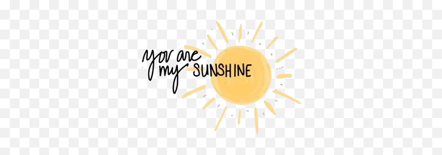 Sunquoteyouaremysunshineyellowcuteaesth - Circle Emoji,You Are My Sunshine Emoji