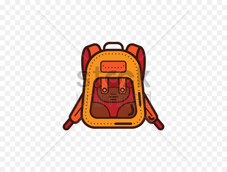 Backpack Cartoon Clipart - Cartoon Emoji,Emoji Knapsack