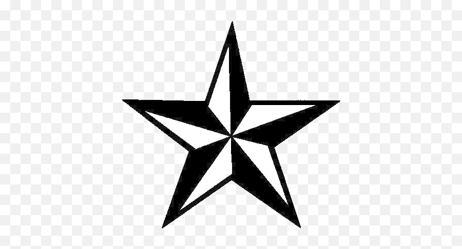 Black Star - Star Tattoo Designs For Men Emoji,Black Star Emoji