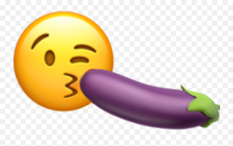 Emoji Custom Kissing Eggplant Freetoedit - Kiss Emoji Transparent,Eggplant Emoji Png
