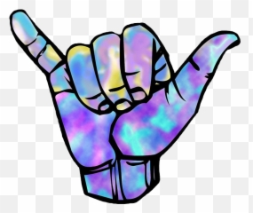 Freetoedit Hands Metal Finger - Shaka Tie Dye Sticker Emoji,Metal Hands Emoji