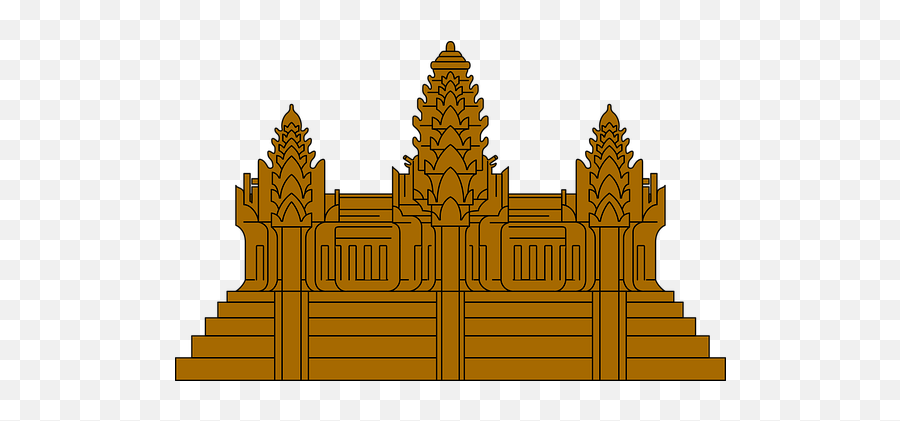 Free Buddhist Buddha Vectors - Angkor Wat Logo Vector Emoji,Cambodia Flag Emoji