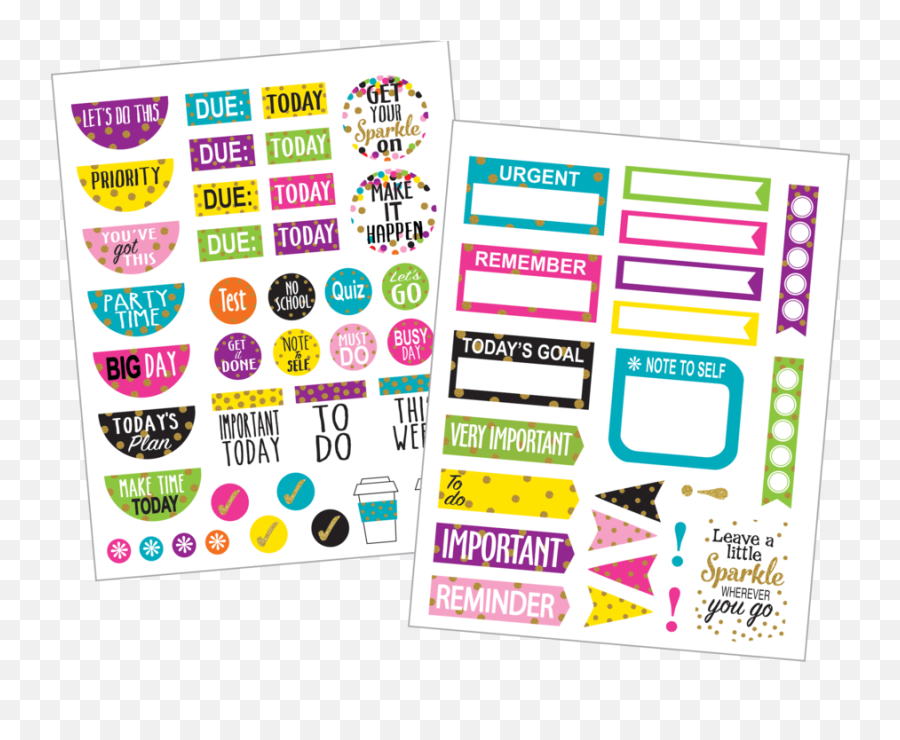 Confetti Planner Stickers - Free Digital Planner Stickers Png Emoji,Confetti Emoji Png