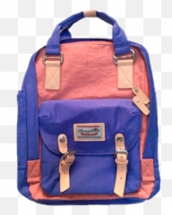 bag bookbag bluebag pinkbag aesthetic cute cutebag png - Handbag Emoji