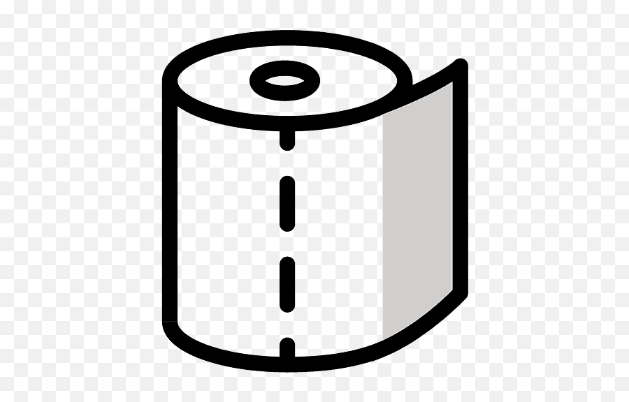 Roll Of Paper Emoji Clipart - Rouleau De Papier Clipart,Toilet Emoji Png