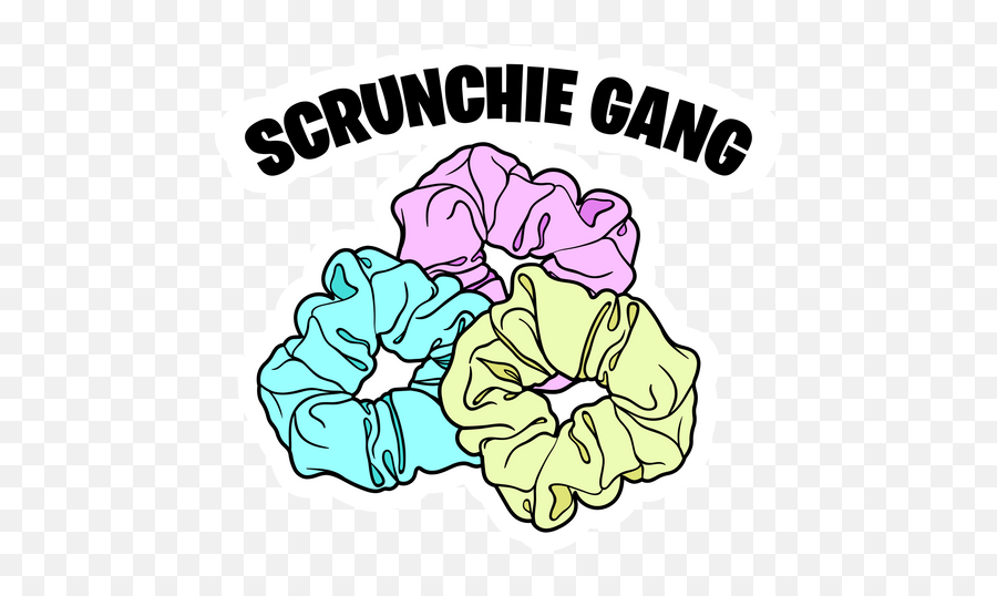 Scrunchie Gang Sticker - Sticker Mania Noviembre Mes De La Diabetes Emoji,Gang Emoji