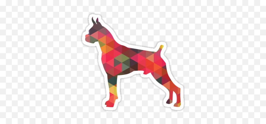 70 Best Boxer Gifts - Geometric Boxer Dog Emoji,Boxer Dog Emoji