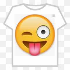 Think Emoji Logo Shirt - Emoji De Carita Con Lengua,Think Emoji