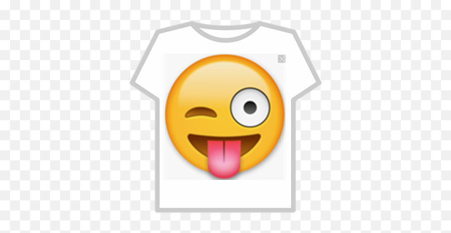 Think Emoji Logo Shirt - Emoji De Carita Con Lengua,Think Emoji