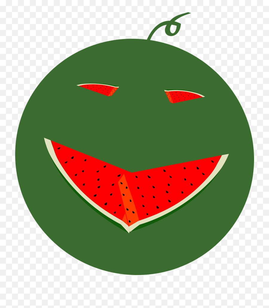 Watermelon Face Fruit Happy Healthy - Watermelon Emoji,Lip Emoticon