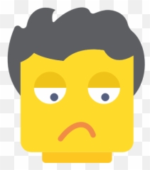 Lego Face Sceptic Interface Icon - Emoji