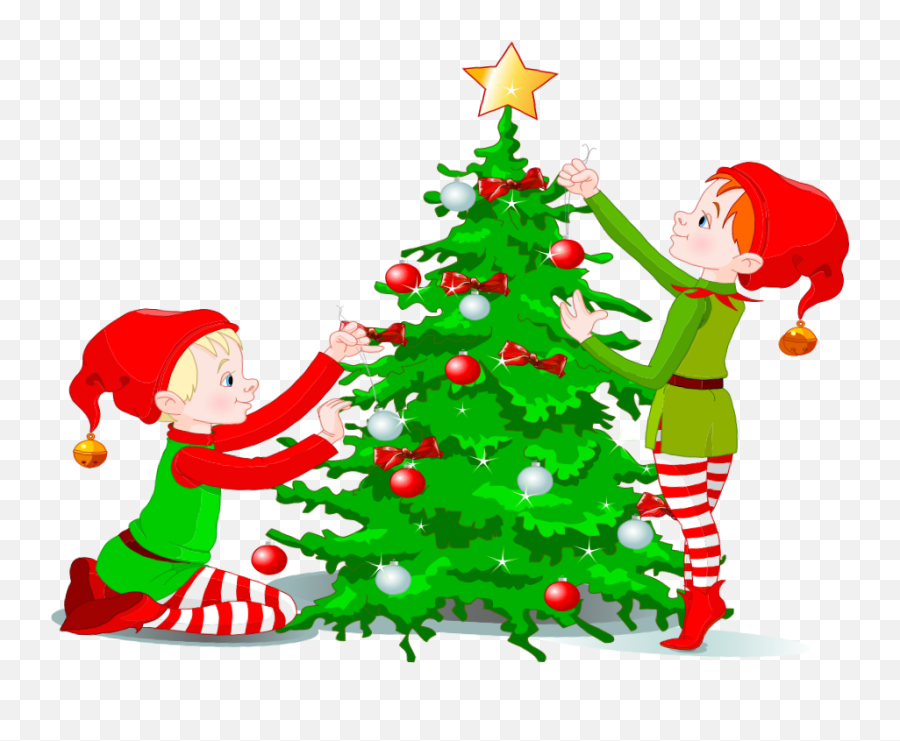 Make - Elves Decorating Christmas Tree Emoji,Christmas Ornament Emoji