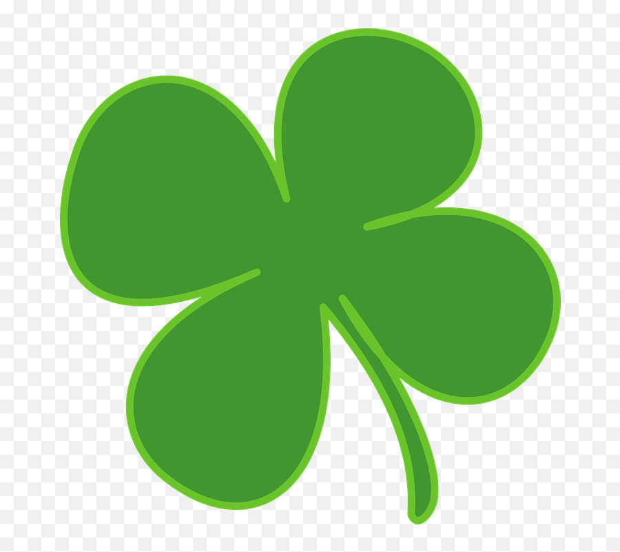 Four Leaf Clover Shamrock Luck - Clip Art Shamrock Emoji,Shamrock Emoji For Facebook