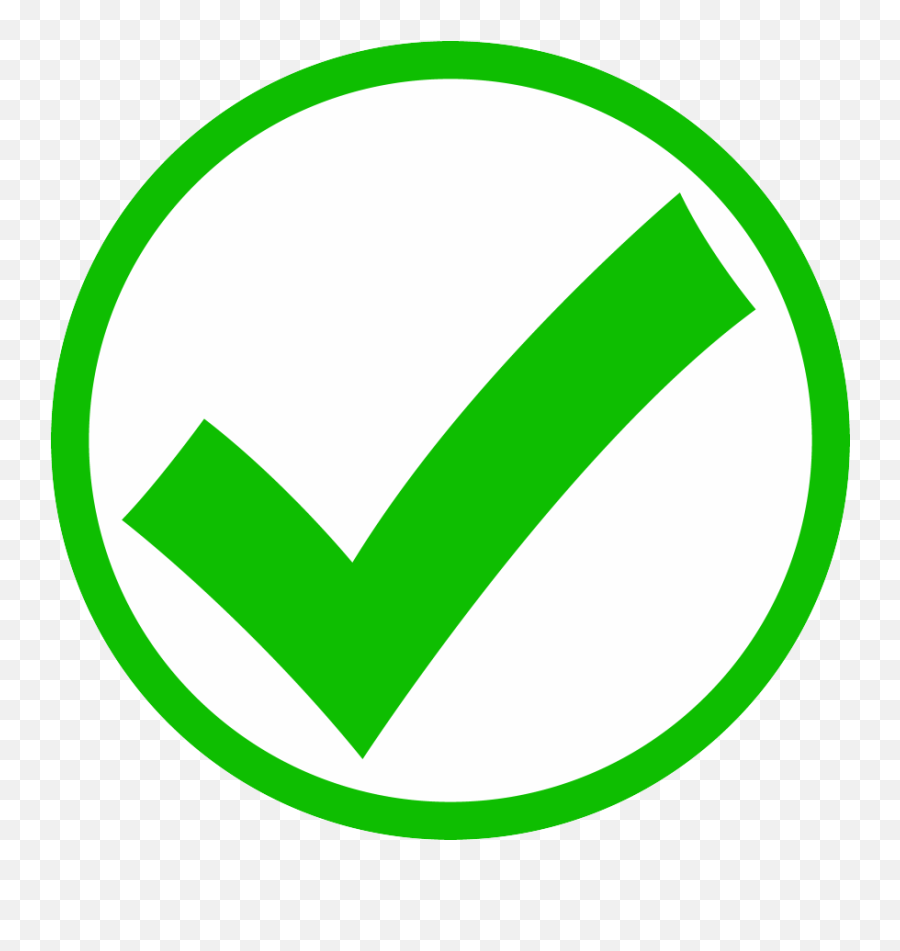Free Green Check Mark Image Download - Png Transparent Green Check Mark Emoji,Emoticons Check Mark