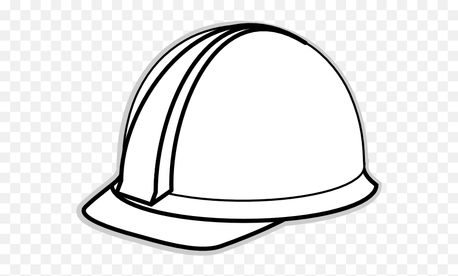 Construction Hat Clipart Black And White - Draw A Hard Hat Emoji,Construction Emoji
