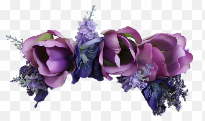 Flower Flowers Crown Flowerscrown Purple Grunge Tumblr - Png Emoji