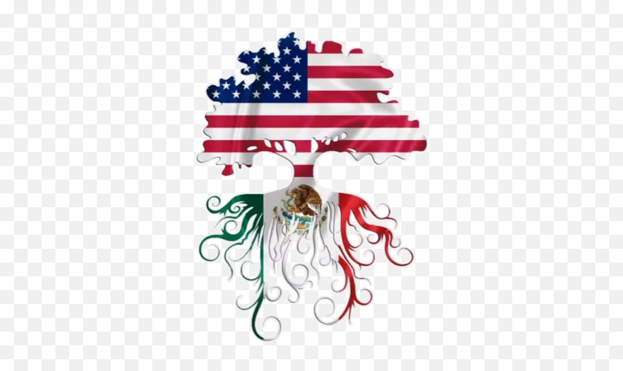 Mexican Amexican Chicano Treeroots Bestofbothworlds - Mexico Flag Emoji,Emoji Mexican Flag