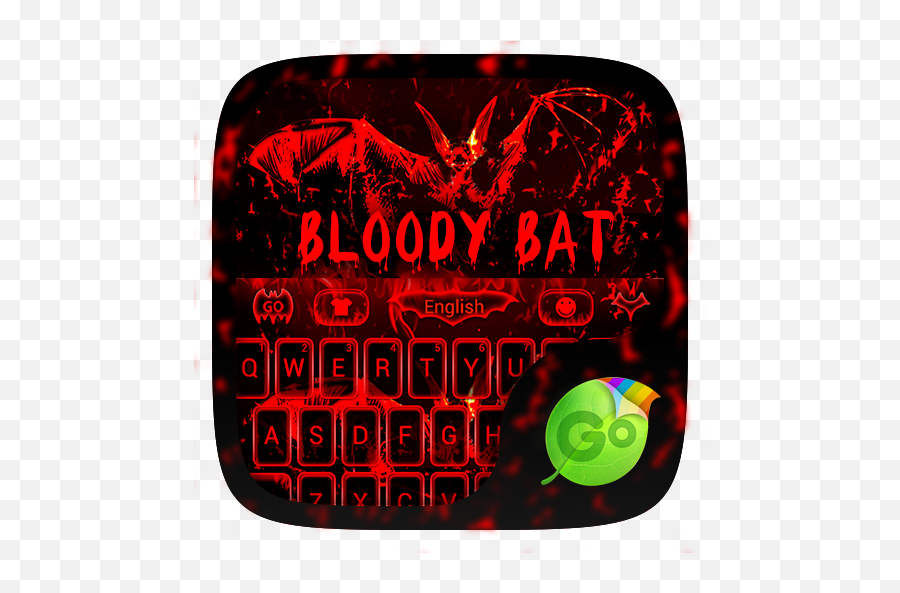 Download Bloody Bat Go Keyboard Theme - Go Keyboard Emoji,Bat Emoji Android